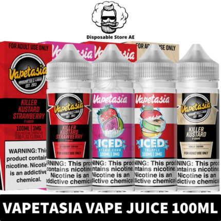 Buy VAPETASIA 100ML 3MG Vape Juice in UAE - VAPETASIO 100ML Juice shop in Dubai - VAPETASIO Vape Juice Shop in Dubai Near Me