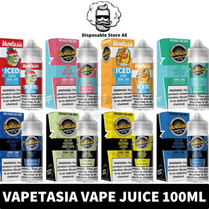 VAPETASIA 100ML 3MG Vape Juice in UAE - VAPETASIO 100ML Juice shop in Dubai - VAPETASIO Vape Juice Shop in Dubai Near Me