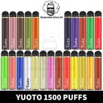 Yuoto Disposable Vape 1500 Puffs 15 Flavors