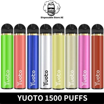 Yuoto Disposable Vape 1500 Puffs 15 Flavors in Dubai UAE