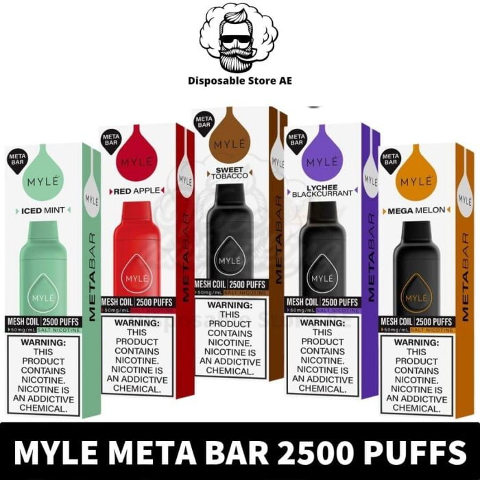 MYLE META BAR 2500 PUFFS DISPOSABLE VAPE