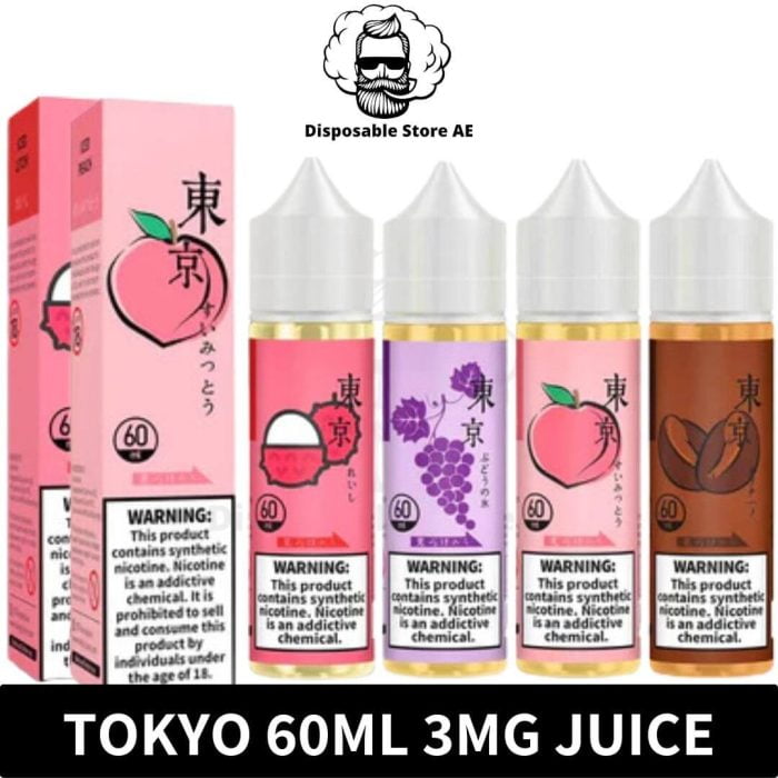 Best Tokyo 60ml Juice 0mg 3mg 6mg E Liquid in Dubai, UAE - Disposable Store AE