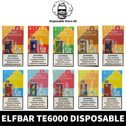 Best Elf Bar TE6000 6000 Puffs Rechargeable Vape Near Me