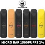 Myle Micro Bar 1500Puffs Disposable 2%(20mg ) Rechargeable Vape in Dubai, UAE Micro Bar UAE Myle Micro Bar Myle 2500 Puffs Dubai Myle 2500 Puffs UAET
