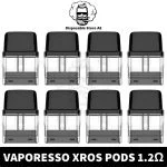 Buy Vaporesso Xros Pods Replacement Empty Pod Cartridge in Dubai, UAE - 1.2ohm MESH -Xros Pod Cartridge-Xros Replacement Pods Near me vape dubai