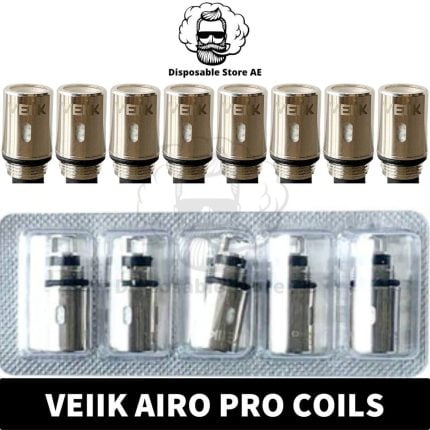 Best Buy Veiik Airo Pro Coils Replacement 1.2 ohm Vape Coils in Dubai, UAE - Veiik Airo Pro Mesh Coils - Airo Pro Mesh Coil near me UAE COils shop Airo Pro Coils Dubai Airo Pro Coils UAE
