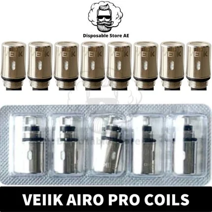 Best Buy Veiik Airo Pro Coils Replacement 1.2 ohm Vape Coils in Dubai, UAE - Veiik Airo Pro Mesh Coils - Airo Pro Mesh Coil near me UAE COils shop Airo Pro Coils Dubai Airo Pro Coils UAE
