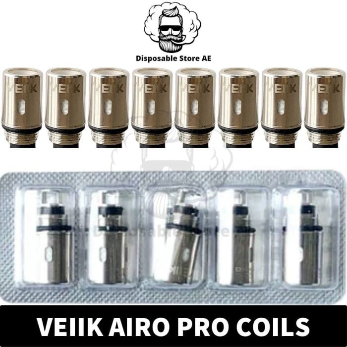 Best Buy Veiik Airo Pro Coils Replacement 1.2 ohm Vape Coils in Dubai, UAE - Veiik Airo Pro Mesh Coils - Airo Pro Mesh Coil near me UAE COils shop Airo Pro Coils Dubai Airo Pro Coils UAE
