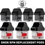 Buy Smok RPM Pods Empty Replacement Pod Cartridge in Dubai, UAE - 4.3ml 4.5ml-3PCS Per Pack-Smok RPM Empty Pods vape Dubai Near me RPM Replacement Pods