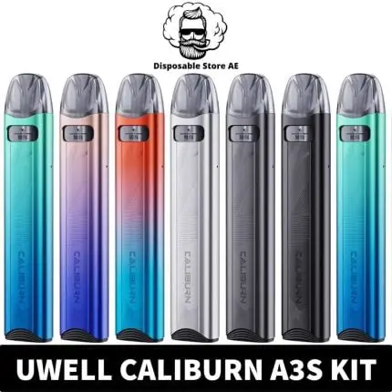 Buy Uwell Caliburn A3S Pod System 16W Vape Kit 520mAh Pod Kit in Dubai, UAE - Caliburn A3S UAE - Caliburn A3S Dubai - Uwell A3S Kit vape dubai uwell dubai caliburn dubai