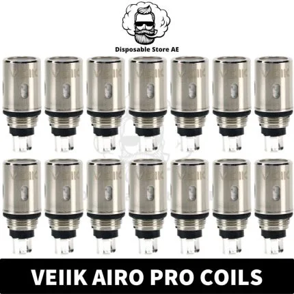 Buy Veiik Airo Pro Coils Replacement 1.2 ohm Vape Coils in Dubai, UAE - Veiik Airo Pro Mesh Coils - Airo Pro Mesh Coil near me UAE COils shop Airo Pro Coils Dubai Airo Pro Coils UAE