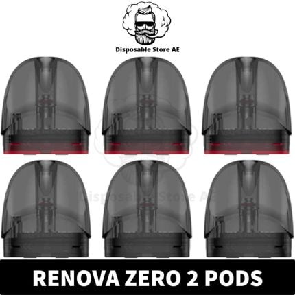 Vaporesso Renova Zero 2 Pods Empty Replacement Pod Cartridge (2PCS) in Dubai, UAE Renova Zero 2 Pod Cartridge Renova Zero 2 Empty Pod Near me vape dubai vape uae