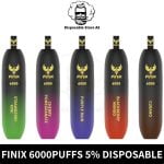 Finix 6000 Puffs 5% Nicotine Disposable Vape In Dubai- Finix 6000puffs Disposable- Finix Disposable 6000- Vape Dubai Vape Shop Near Me