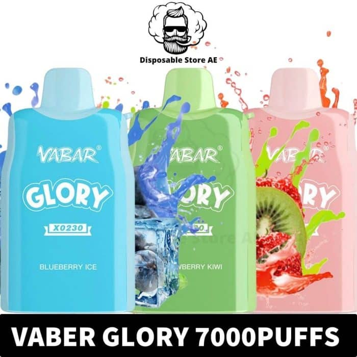 Vabar Glory Disposable 7000 Puffs 20MG, 50MG Rechargeable Vape in Dubai- Vaber Glory 7000- Vaber 7000Puffs- Vape Shop Near me
