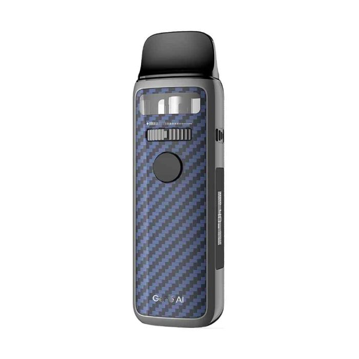 CARBON FIBER BLUE Buy VOOPOO Vinci 3 Pod Kit 16W Pod Mod 1800mAh Vape Kit Pod System in Dubai, UAE - Vinci 3 Dubai - Vinci 3 Kit Dubai -Vape shop near me