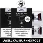 Buy Caliburn G3 Replacement Pods in UAE - Caliburn G3 Pods of 0.6ohm & 0.9ohm Price in Dubai - Caliburn G3 Cartridge Shop Dubai near me