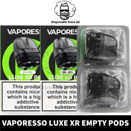 Buy LUXE XR RDL Pod & LUXE XR MTL Pod Cartridge in UAE - Luxe XR Empty Pods Shop Dubai - Luxe XR Replacement Pod Shop near me