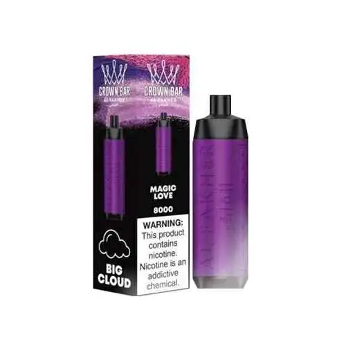 MAGIC LOVE Buy CROWN BAR AL FAKHER Disposable 5% 8000Puffs Rechargeable Vape in UAE - CROWN BAR VAPE DUBAI- Vape Shop Near me Dubai CROWN BAR Al Fakher 8000