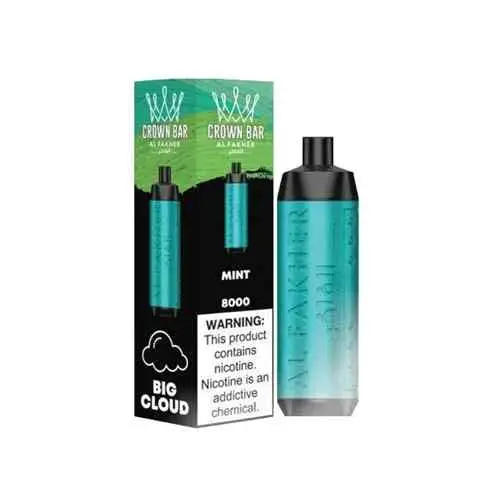 MINT Buy CROWN BAR AL FAKHER Disposable 5% 8000Puffs Rechargeable Vape in UAE - CROWN BAR VAPE DUBAI- Vape Shop Near me Dubai CROWN BAR Al Fakher 8000 Dubai