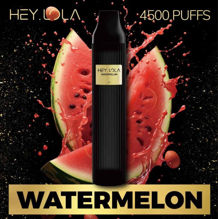 WATERMELON Buy HEY LOLA 4500 Puffs Disposable 10ml 20mg Rechargeable Vape in Abu Dhabi, UAE - HEY LOLA Disposable Buy in Dubai 1.2 ohm Near Me
