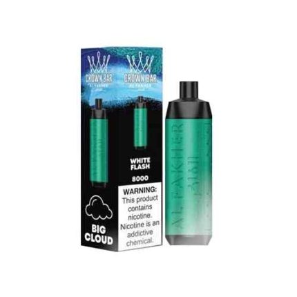 WHITE FLASH Buy CROWN BAR AL FAKHER Disposable 5% 8000Puffs Rechargeable Vape in UAE - CROWN BAR VAPE DUBAI- Vape Shop Near me Dubai CROWN BAR Al Fakher 8000 Dubai
