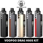 Buy DRAG H80S Vape Kit of 80W in UAE - VOOPOO DRAG H80S Kit Available Colors_ Black, Brown Golden, Grey, Plum Red, Red Shop Near Me