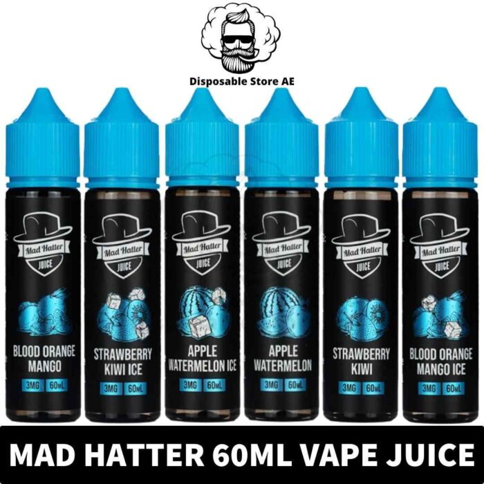 Buy MAD HATTER Vape Juice of 60ml Bottle in UAE from Our Vape Shop. 3mg Vape Juice in Dubai. 6mg Vape Juice shop.60ml juice shop near me