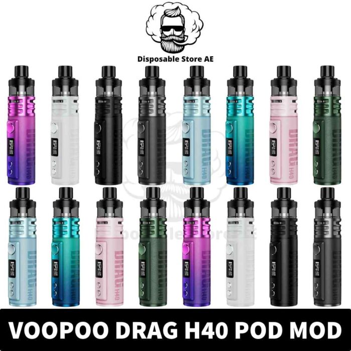 Drag H40 Pod Kit of 40W 1500mAh in UAE - VOOPOO Drag H40 Pod Mod buy in Dubai - VOOPOO Vape Kit Shop in Dubai Near Me