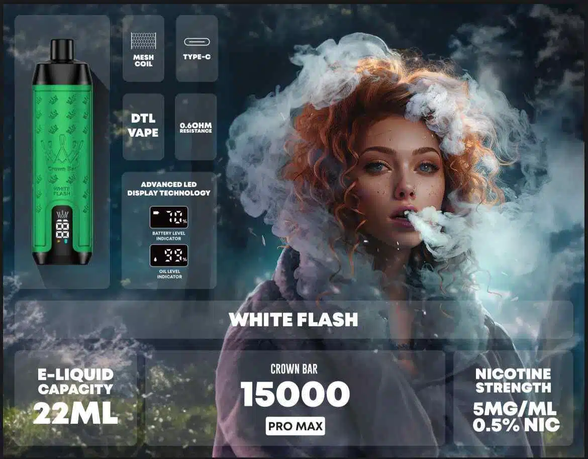Buy AL FAKHER Crown Bar Pro Max Disposable 15000 Puffs Rechargeable Vape in Dubai - Disposable Vape Shop in Dubai