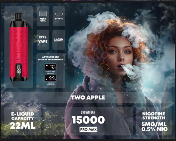 Buy AL FAKHER Crown Bar Pro Max Disposable 15000 Puffs Rechargeable Vape in Dubai - Disposable Vape Shop UAE