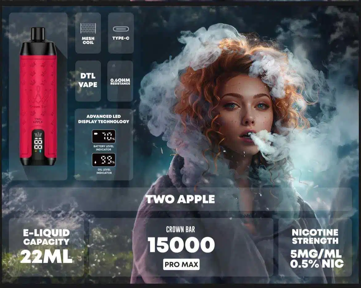 Buy AL FAKHER Crown Bar Pro Max Disposable 15000 Puffs Rechargeable Vape in Dubai - Disposable Vape Shop UAE