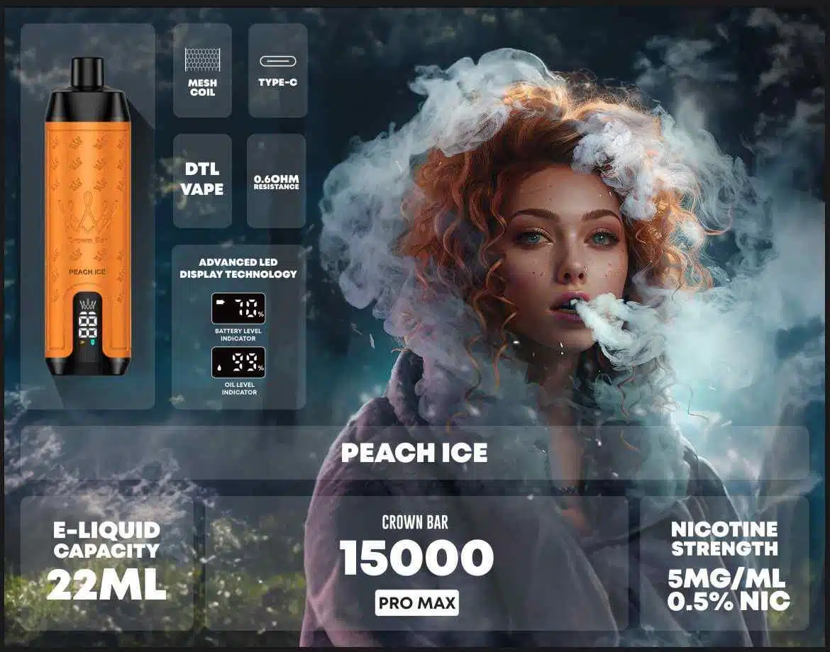 Buy AL FAKHER Crown Bar Pro Max Disposable 15000 Puffs Rechargeable Vape in Dubai - Disposable Vape Shop UAE