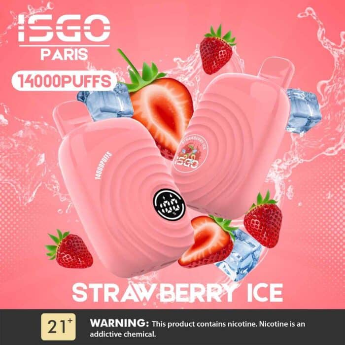 ISGO Paris 2% nicotine Disposable 14000 Puffs Rechargeable Vape in Dubai, UAE - Image 3