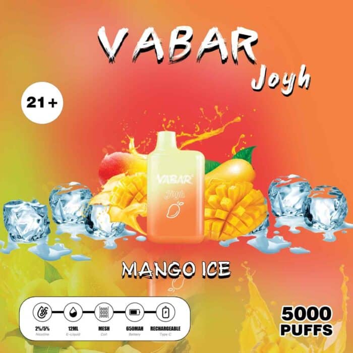 VABAR Joyh Disposable 5000 Puffs 2% & 5% Rechargeable Vape in Dubai, UAE - Image 6