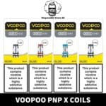 Experience exceptional vaping performance with VOOPOO PnP X Replacement Coils. Choose from 0.15ohm, 0.2ohm, 0.3ohm, and 0.6ohm coils