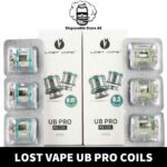 Experience vaping performance with Lost Vape UB Pro Replacement Coils. Available in UB Pro P1 0.15ohm Mesh or UB Pro P3 0.3ohm Mesh