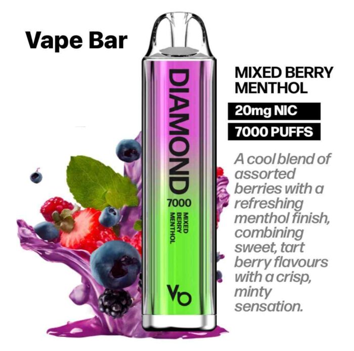 Vapes Bars Diamond 2% Nicotine 7000 Puffs in Dubai, UAE - Image 3