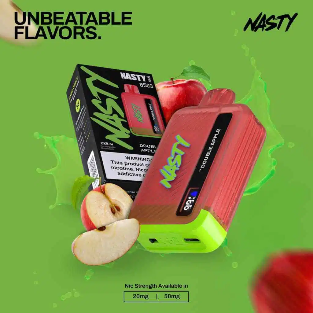 NASTY Bar Disposable Vape 8500 Puffs Vape Price in Dubai. NASTY Bar 8500 Disposable Vape 2% & 5% vape in uae