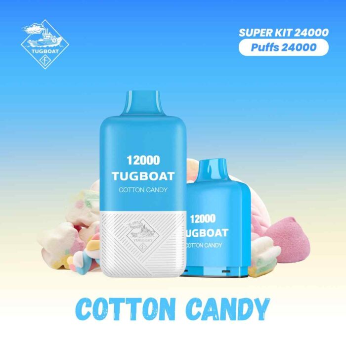 TUGBOAT SUPER 12000 + 12000 Puffs 50MG Disposable Vape in UAE. TUGBOAT Super Kit 24000 Puffs Disposable Vape shop in uae