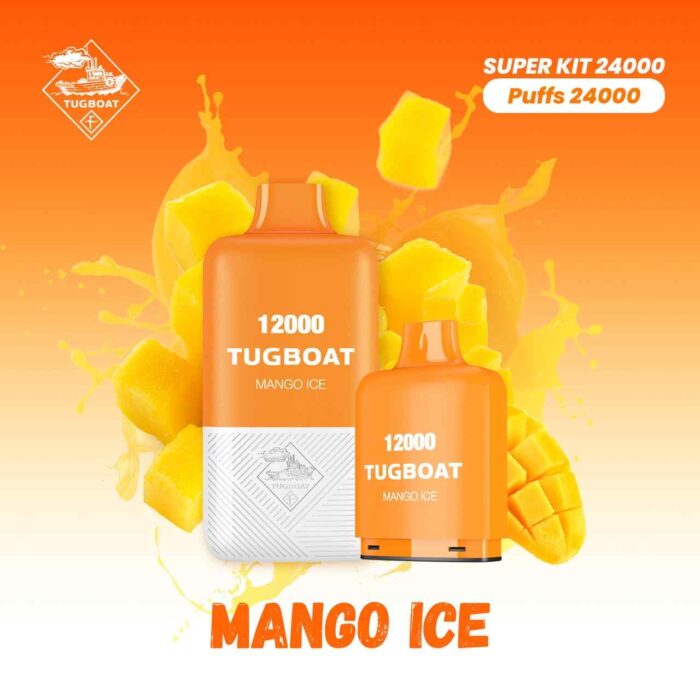 TUGBOAT SUPER 12000 + 12000 Puffs 50MG Disposable Vape in UAE. TUGBOAT Super Kit 24000 Puffs Disposable