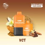 TUGBOAT SUPER 12000 + 12000 Puffs 50MG Disposable Vape in UAE. TUGBOAT Super Kit 24000 Puffs Disposable in uae