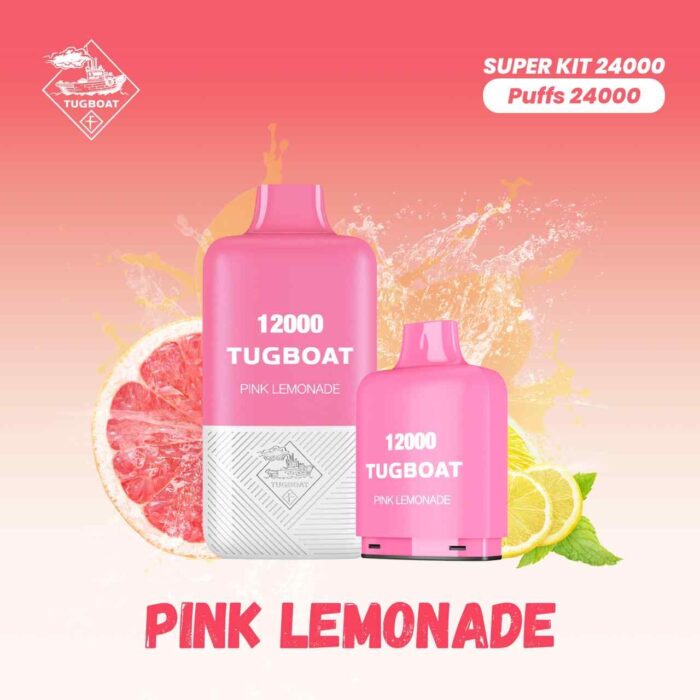 TUGBOAT SUPER 12000 + 12000 Puffs 50MG Disposable Vape in UAE. TUGBOAT Super Kit 24000 Puffs shop near me