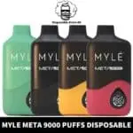 MYLE 9000 Puffs Meta Disposable 50mg Rechargeable Vape in UAE. MYLE Meta 9000 Puffs Disposable Vape shop in Dubai. Myle vape Dubai