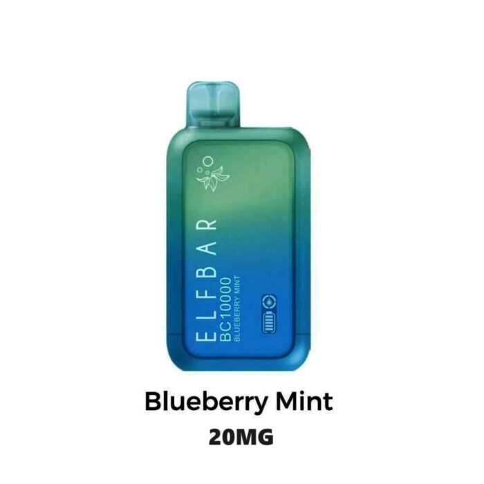 BLUEBERRY MINT ELF BAR 10000 Puffs 20MG Disposable Vape Price in Dubai