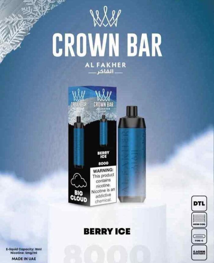 BERRY ICE crown bar 8000 puffs