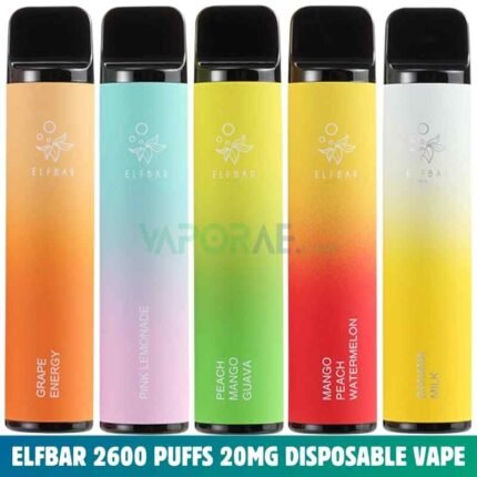 ELFBAR 2600 Puffs 20MG Disposable Vape Price in Dubai