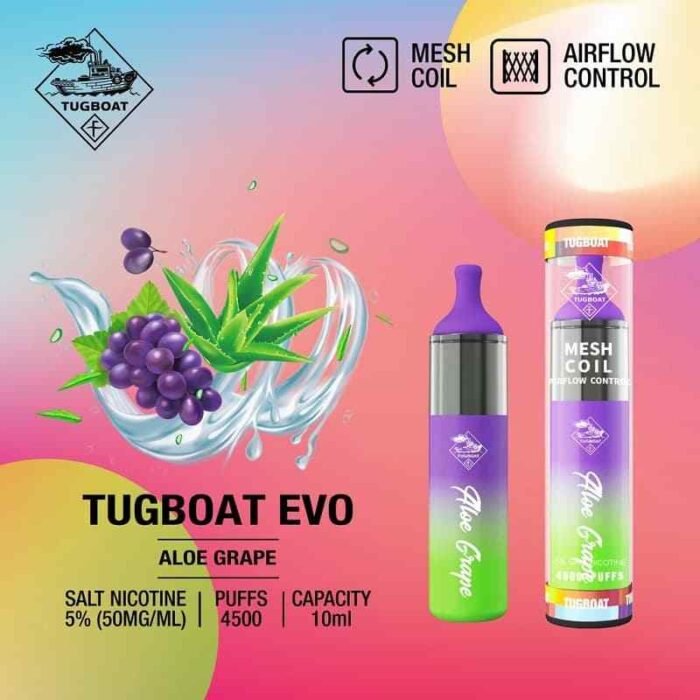 TUGBOAT Evo 4500 Puffs Price in Dubai ALOE GRAPE