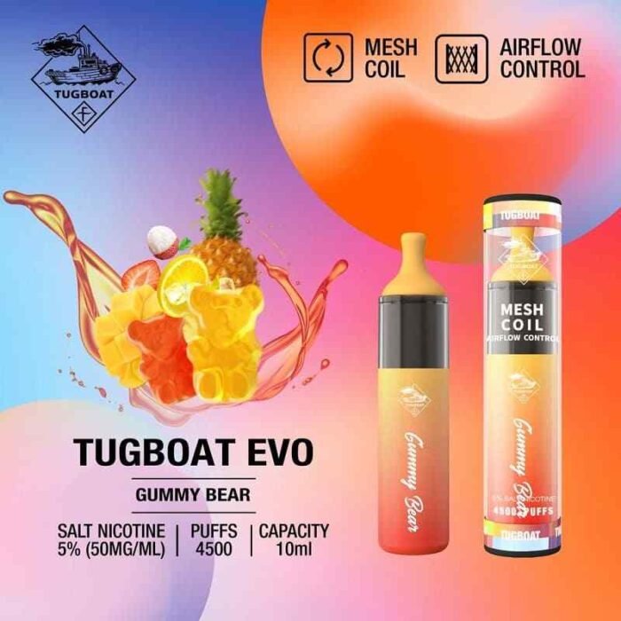 TUGBOAT Evo 4500 Puffs Price in Dubai GUMMY BEAR