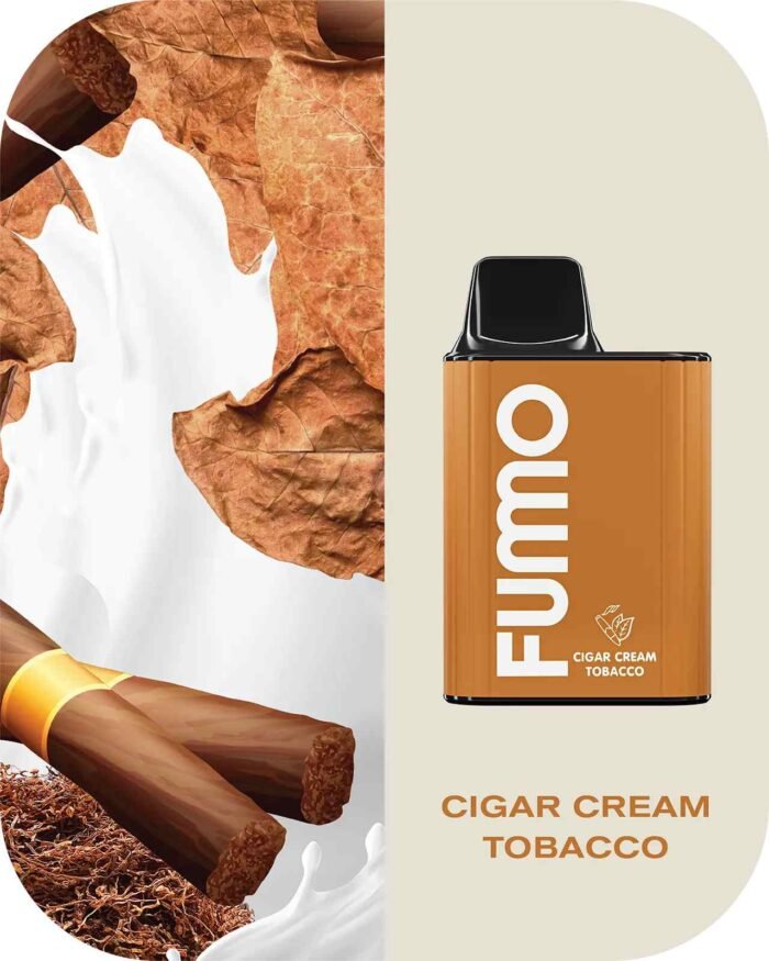 FUMMO King 6000 Puffs 2% Nicotine Rechargeable Disposable Vape in Dubai - Cigar Cream tobacco