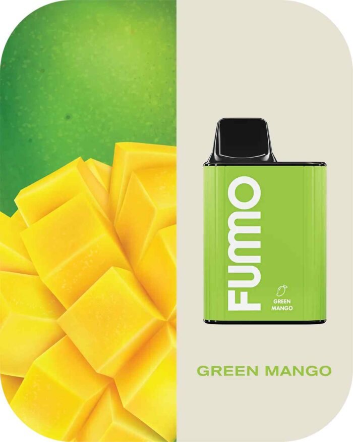 FUMMO King 6000 Puffs 2% Nicotine Rechargeable Disposable Vape in Dubai - Green Mango